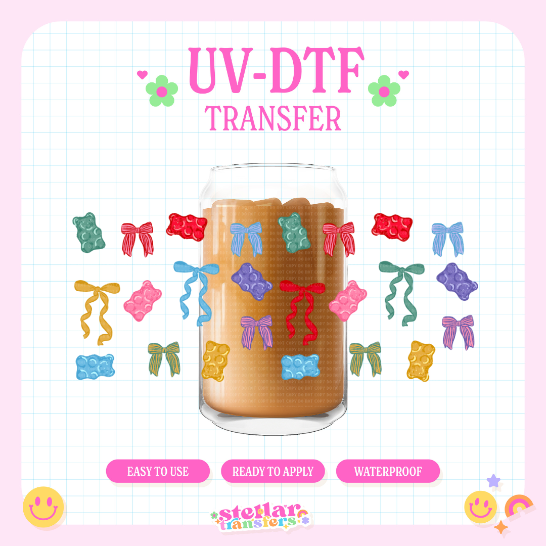 GUMMY BEAR COQUETTE- 16 OZ UV DTF