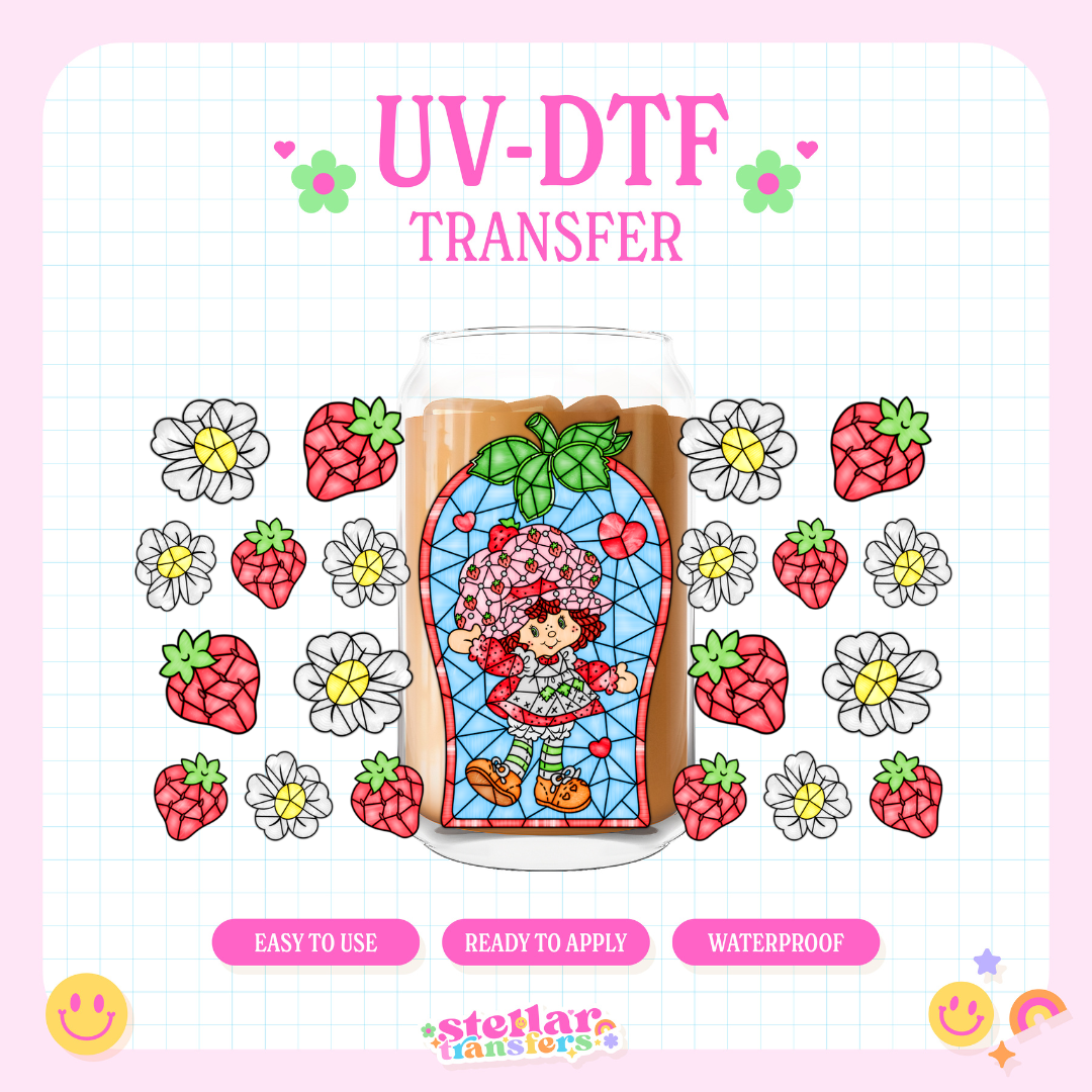 MOSAIC STRAWBERRY - 16 OZ UV DTF