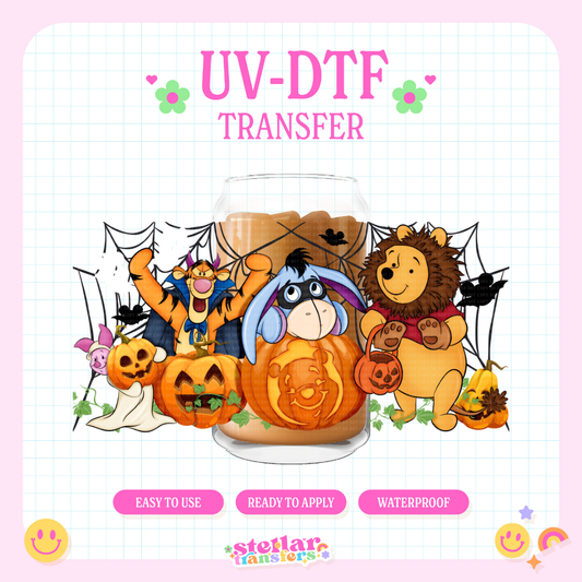 HOINEY BEAR HALLOWEEN - 16 OZ UV DTF