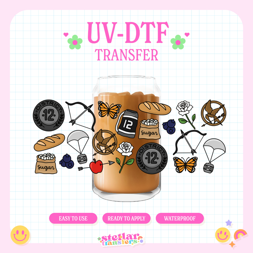 HUNGER GAME ELEMENTS - 16 OZ UV DTF