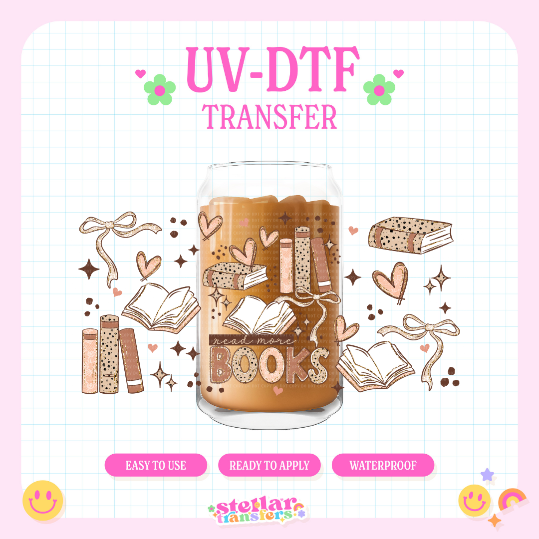 READ MORE BOOKS - 16 OZ UV DTF