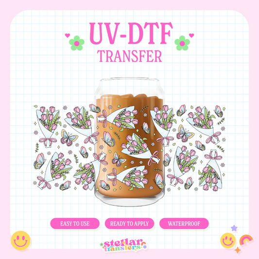 TULIP BOUQUET - 16 OZ UV DTF