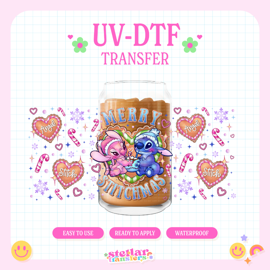 MERRY STITCHMAS - 16 OZ UV DTF