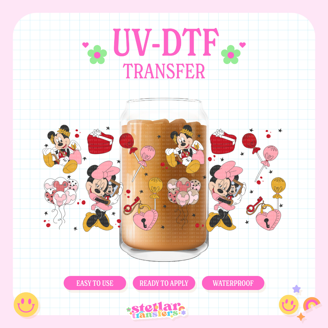 CUPID MOUSE LOVE - 16 OZ UV DTF