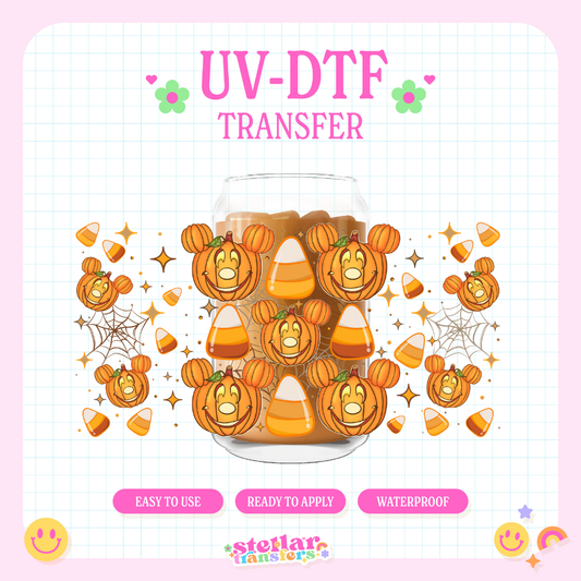 CANDY PUMPKINS - 16 OZ UV DTF