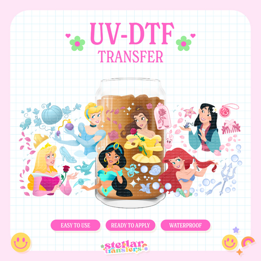 PRINCESS FRIENDS - 16 OZ UV DTF