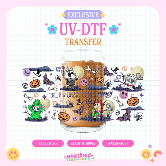 BLUE NIGHTMARE EXCLUSIVE  - 16 OZ UV DTF