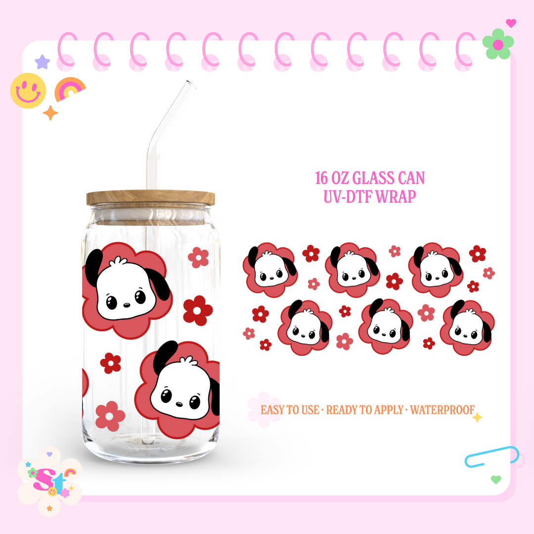 KITTY DOG FRIEND - 16 OZ UV DTF WRAP