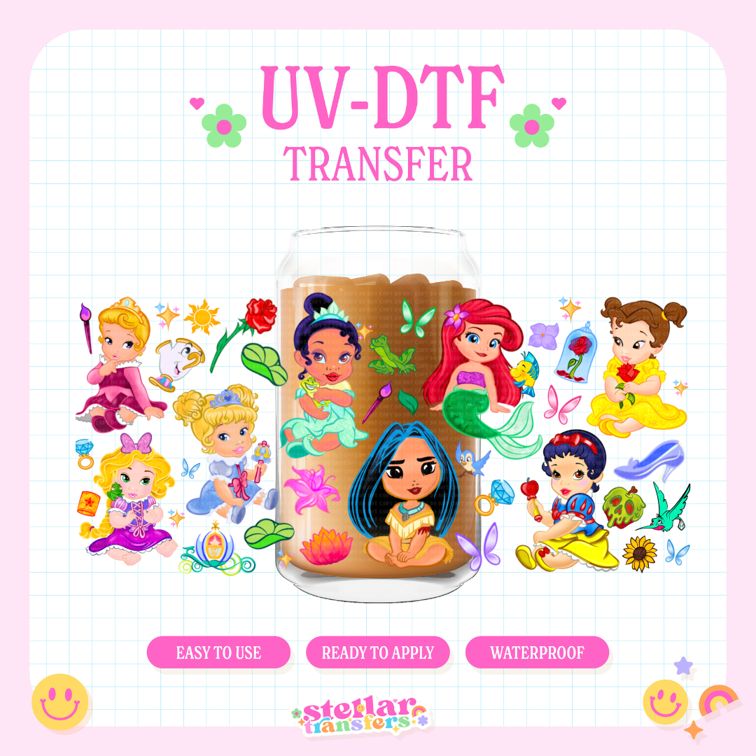 PRINCESS BABY GIRLS - 16 OZ UV DTF