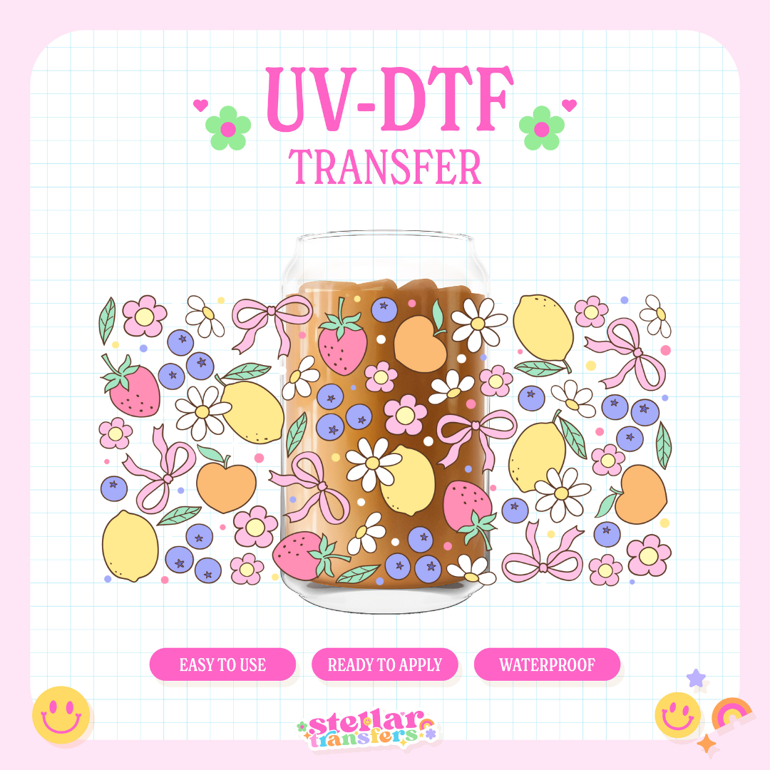 FRUIT DOODLES - 16 OZ UV DTF