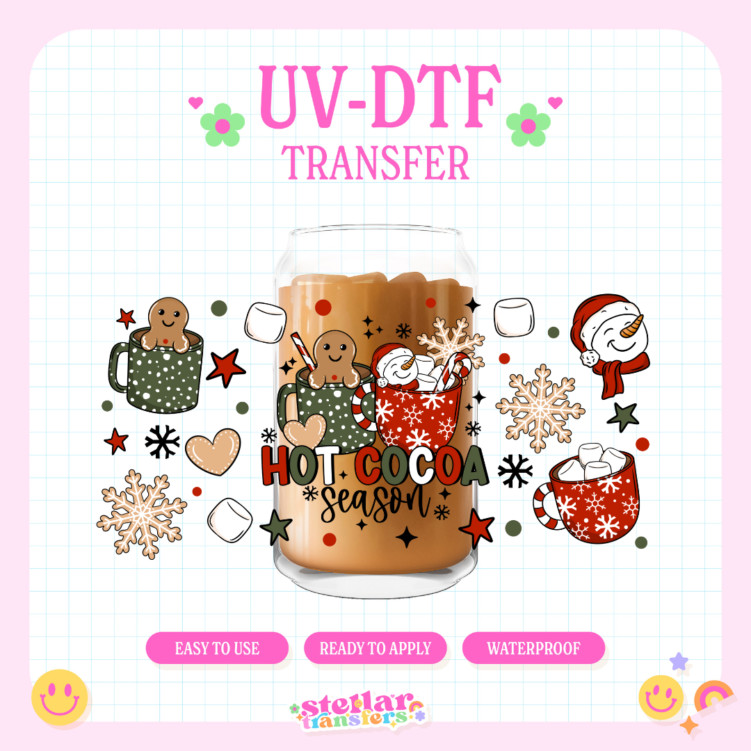 HOT COCOA SEASON - 16 OZ UV DTF