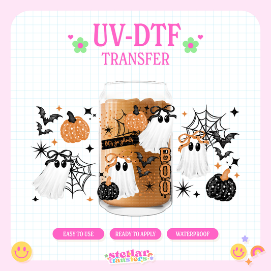 BOO LETS GO GHOULS - 16 OZ UV DTF