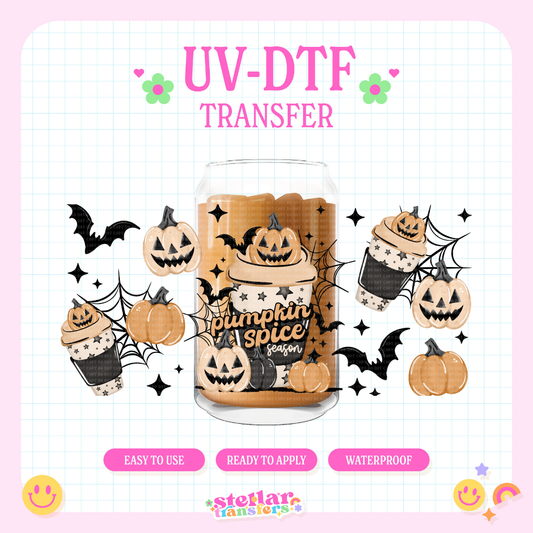 HOT PUMPKIN SPICE SEASON - 16 OZ UV DTF