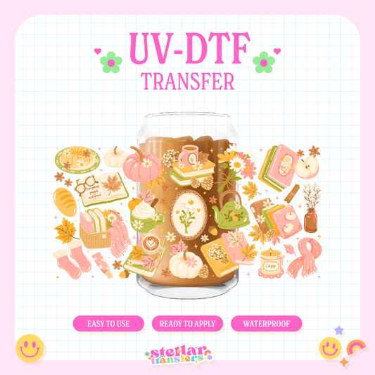 FALL BOOKISH - 16 OZ UV DTF