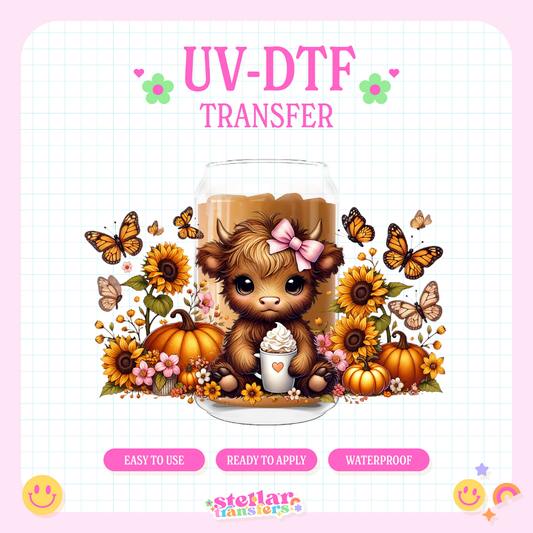 CUTE COW - 16 OZ UV DTF