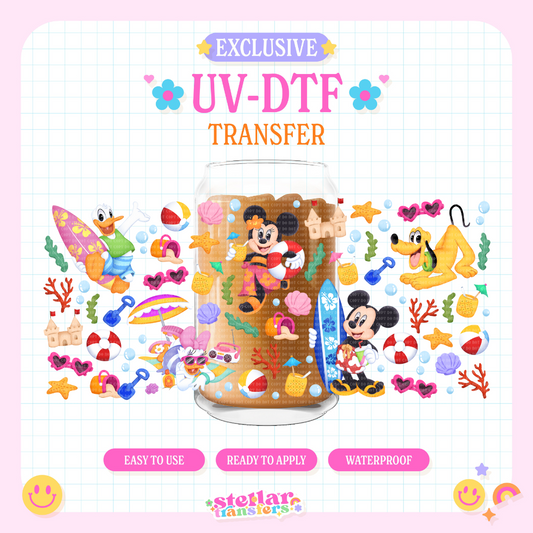 SUMMER MOUSE FRIENDS EXCLUSIVE - 16 OZ UV DTF