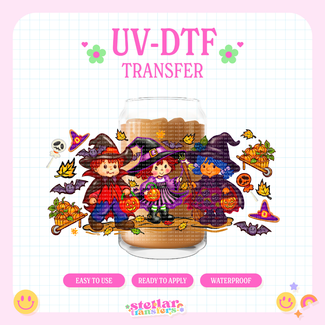 TRICK OR TREAT BERRY FRIENDS - 16 OZ UV DTF