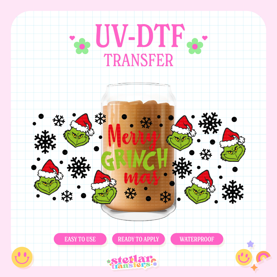MERRY XMAS - 16 OZ UV DTF