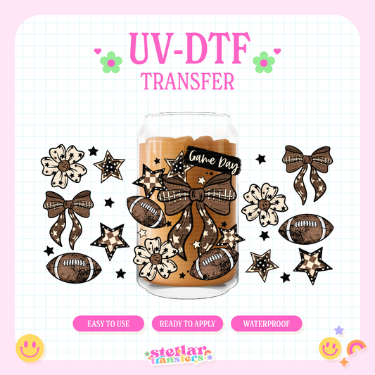 FOOTBALL GAME DAY - 16 OZ UV DTF