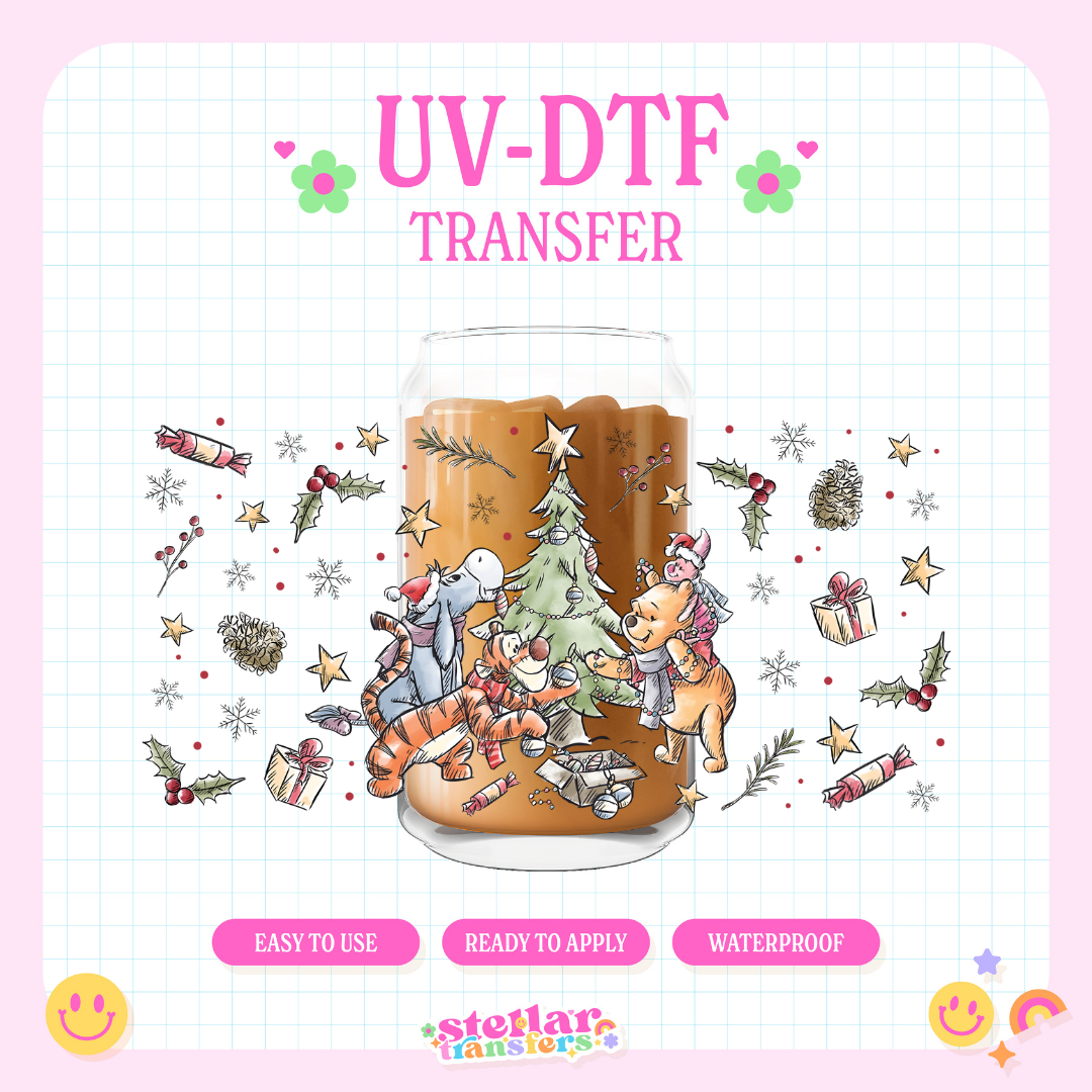 HONEY HOLIDAY TREE - 16 OZ UV DTF