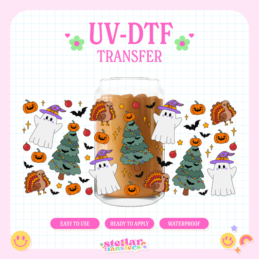 HALLOTHANKSMAS - 16 OZ UV DTF