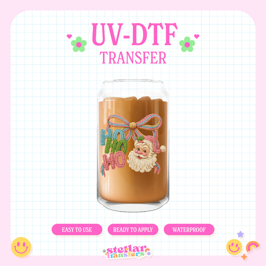 HOHOHO FAUX YARN - UV DTF DECAL