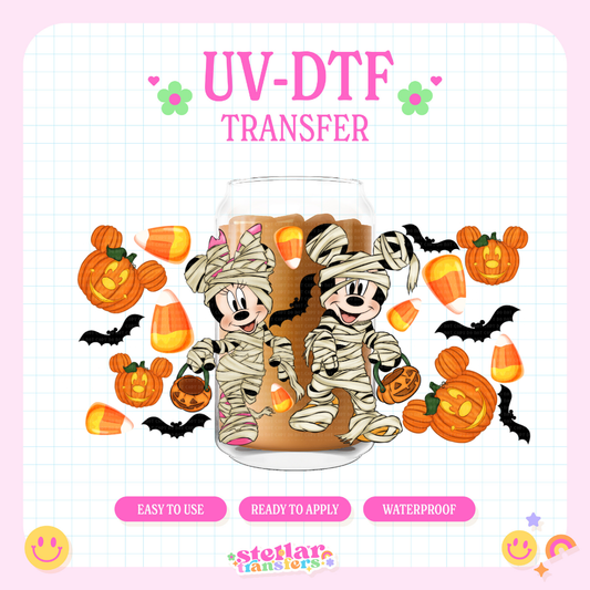 MOUSE MUMMIES - 16 OZ UV DTF