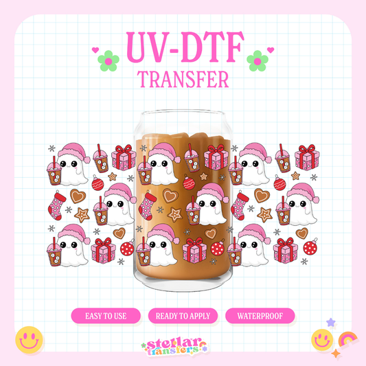 CHRISTMAS GHOSTIES - 16 OZ UV DTF