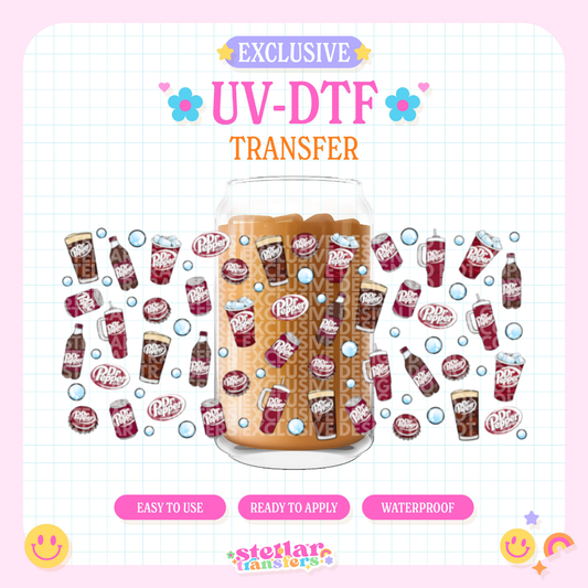 SODA DR PEP EXCLUSIVE - 16 OZ UV DTF