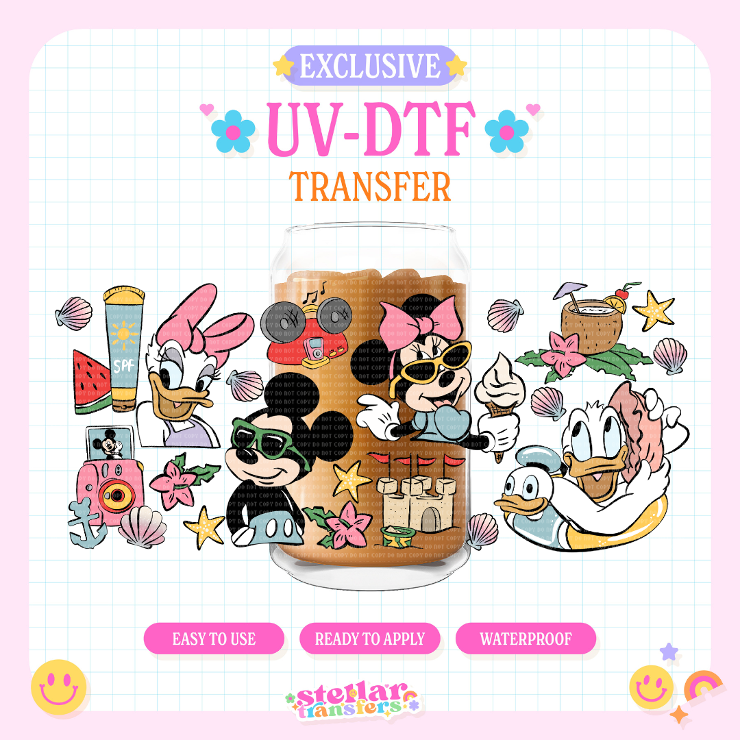 FUN IN THE SUN FRIENDS EXCLUSIVE - 16 OZ UV DTF