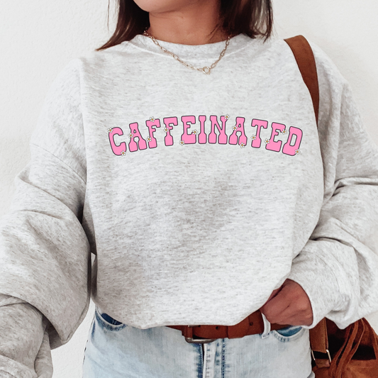 CAFFEINATED - CLEAR FILM SCREEN PRINT