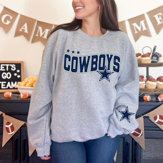 DALLAS FOOTBALL TEAM + POCKET - CLEAR FILM SCREEN PRINT