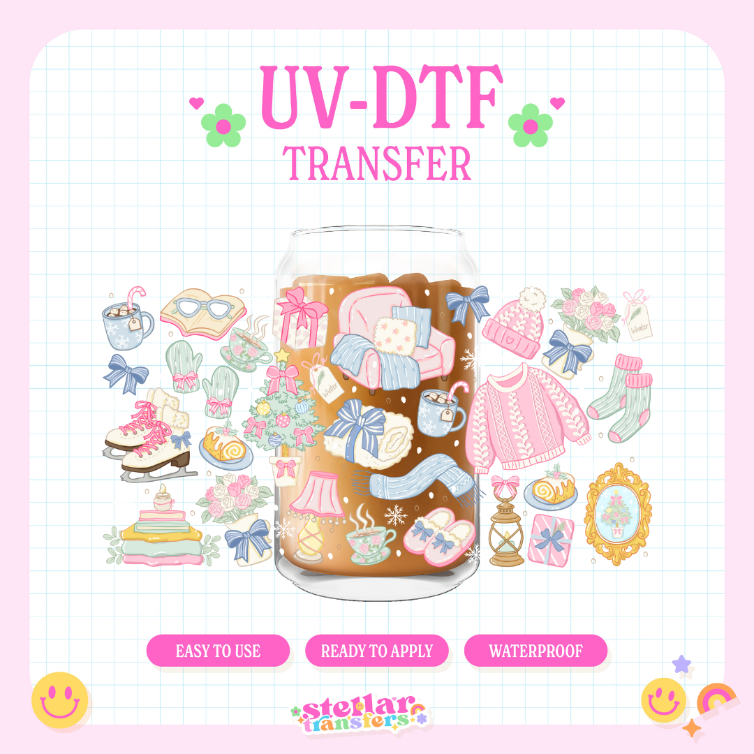 COZY WINTER PASTEL - 16 OZ UV DTF