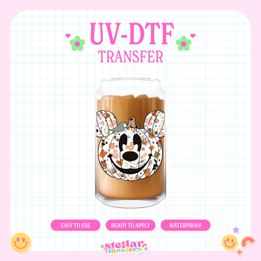 FALL MOUSE PUMPKIN - UV DTF DECAL