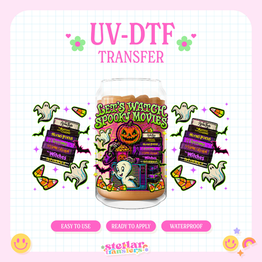 SPOOKY MOVIES - 16 OZ UV DTF