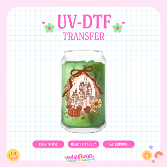 MAGIC CASTLE IN FALL - UV DTF DECAL