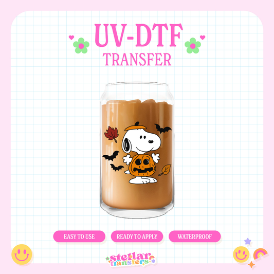 PUMPKIN SNOOP - UV DTF DECAL
