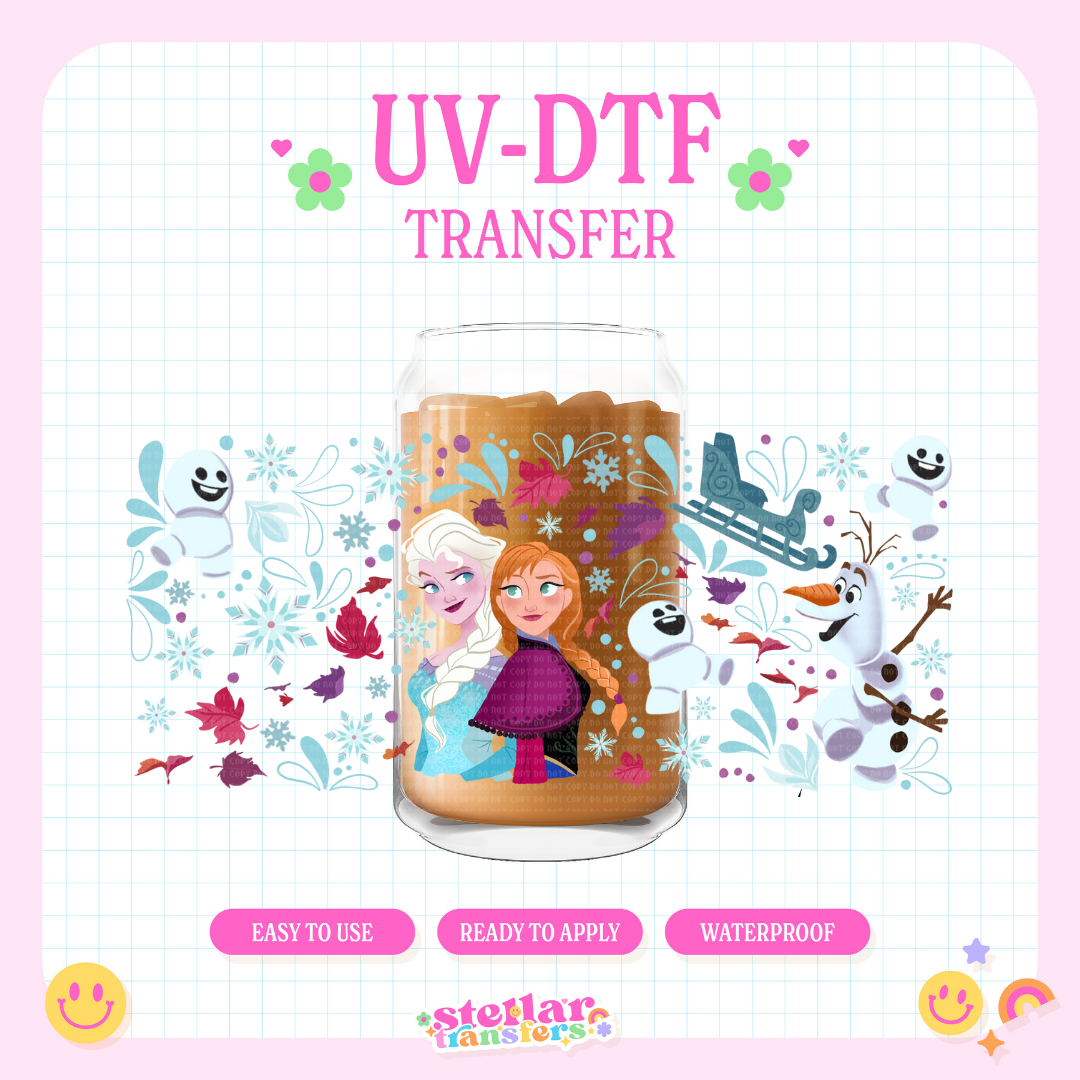 FROZN SISTERS - 16 OZ UV DTF