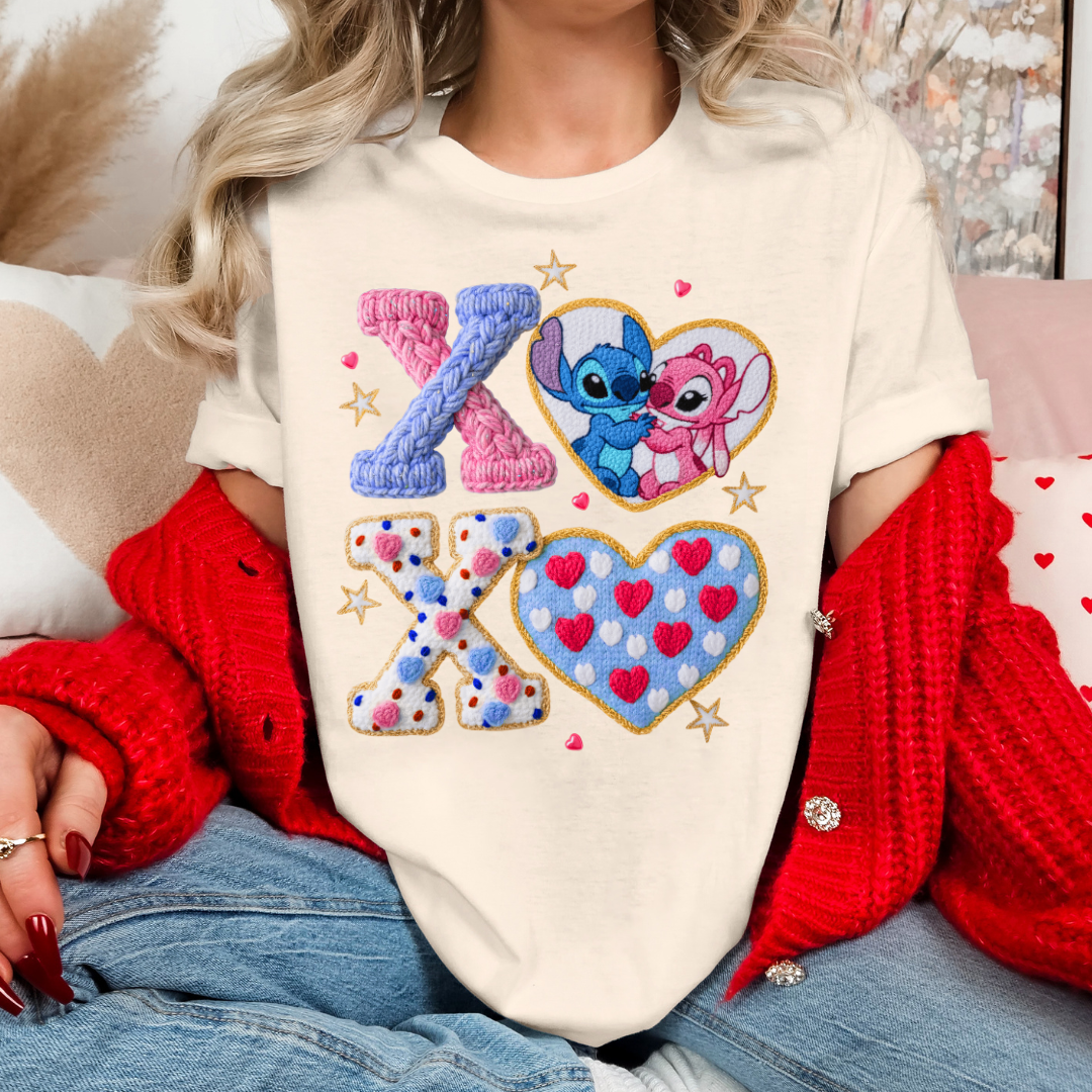 XOXO ALIEN - CLEAR FILM SCREEN PRINT