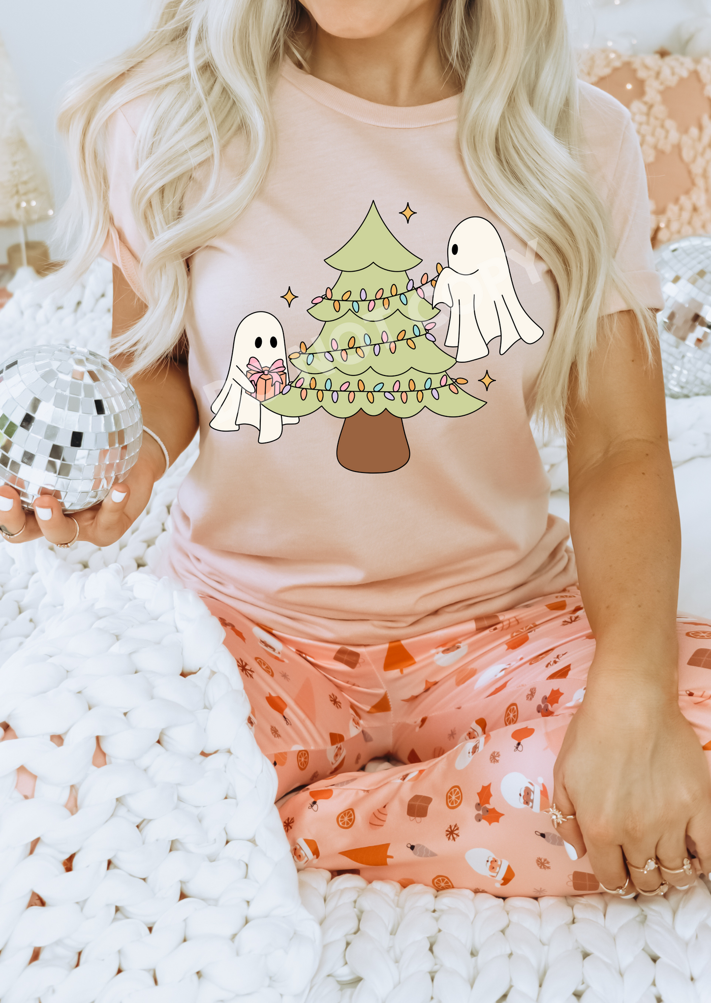GHOST CHRISTMAS - CLEAR FILM SCREENPRINT