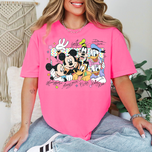 MOUSE FRIENDS - CLEAR FILM SCREEN PRINT