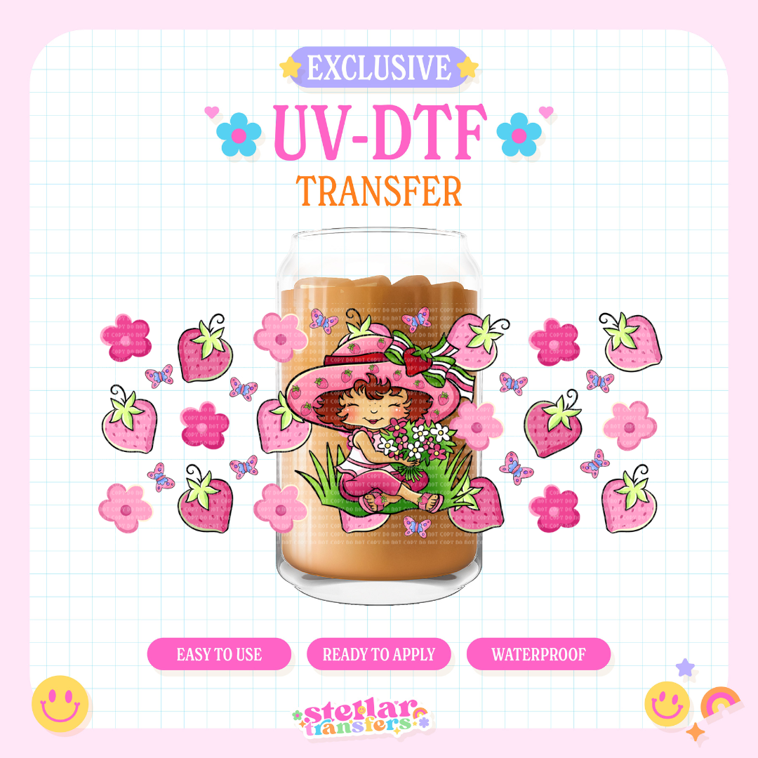 SHORTCAKE GIRL EXCLUSIVE- 16 OZ UV DTF