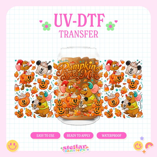 PUMPKIN SPICE MICE - 16 OZ UV DTF