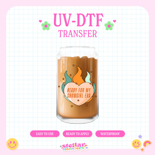 READY FOR MY SHOWGIRL ERA - UV DTF DECAL