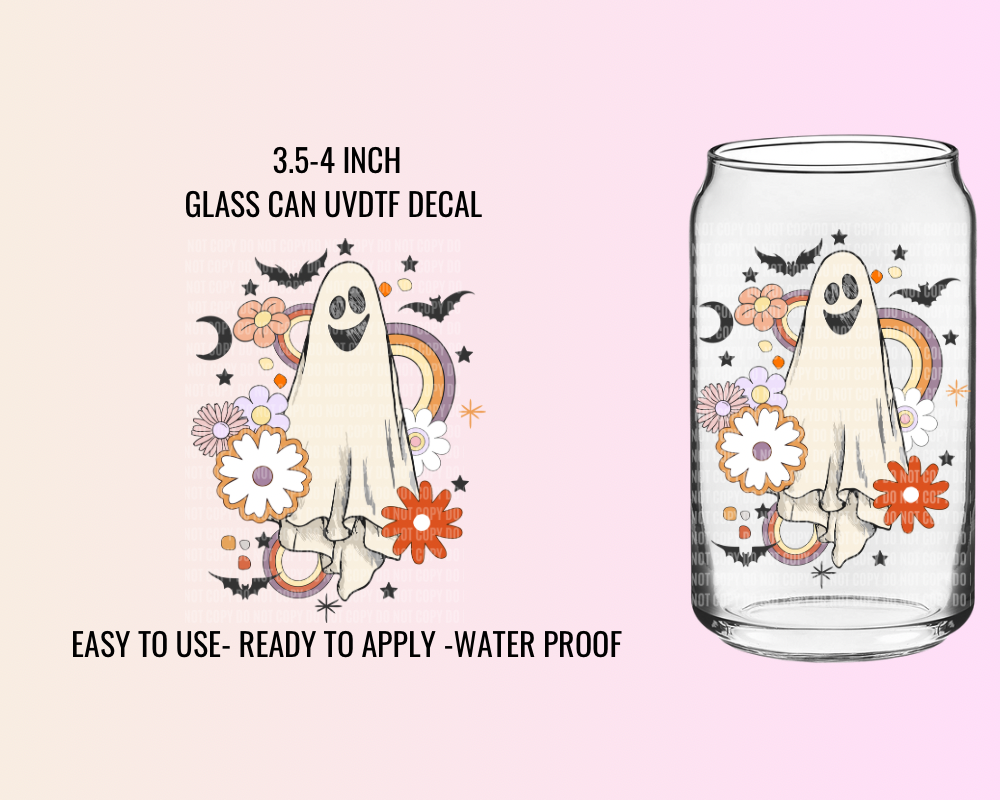 GHOST BOO - UV DTF DECAL