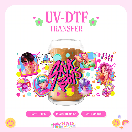 K POP BOYS - 16 OZ UV DTF