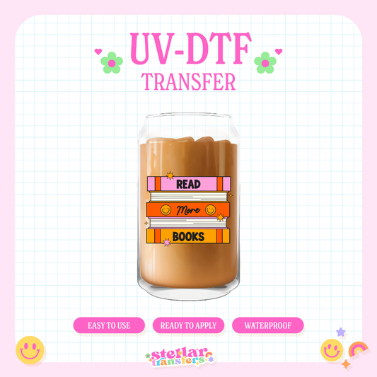 READ MORE BOOKS - UV DTF DECAL