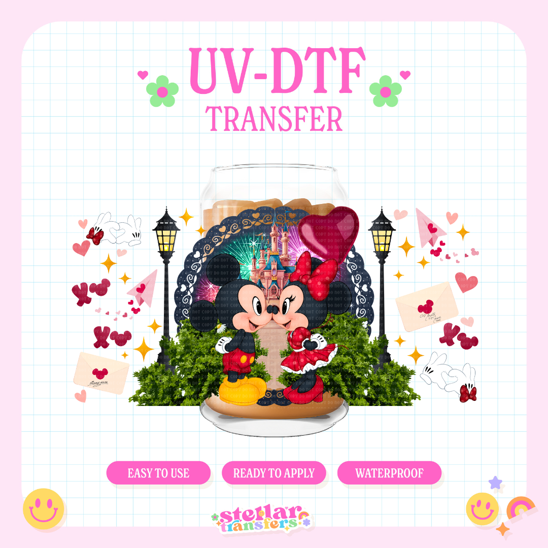 MOUSE SWEET HEART NIGHT - 16 OZ UV DTF