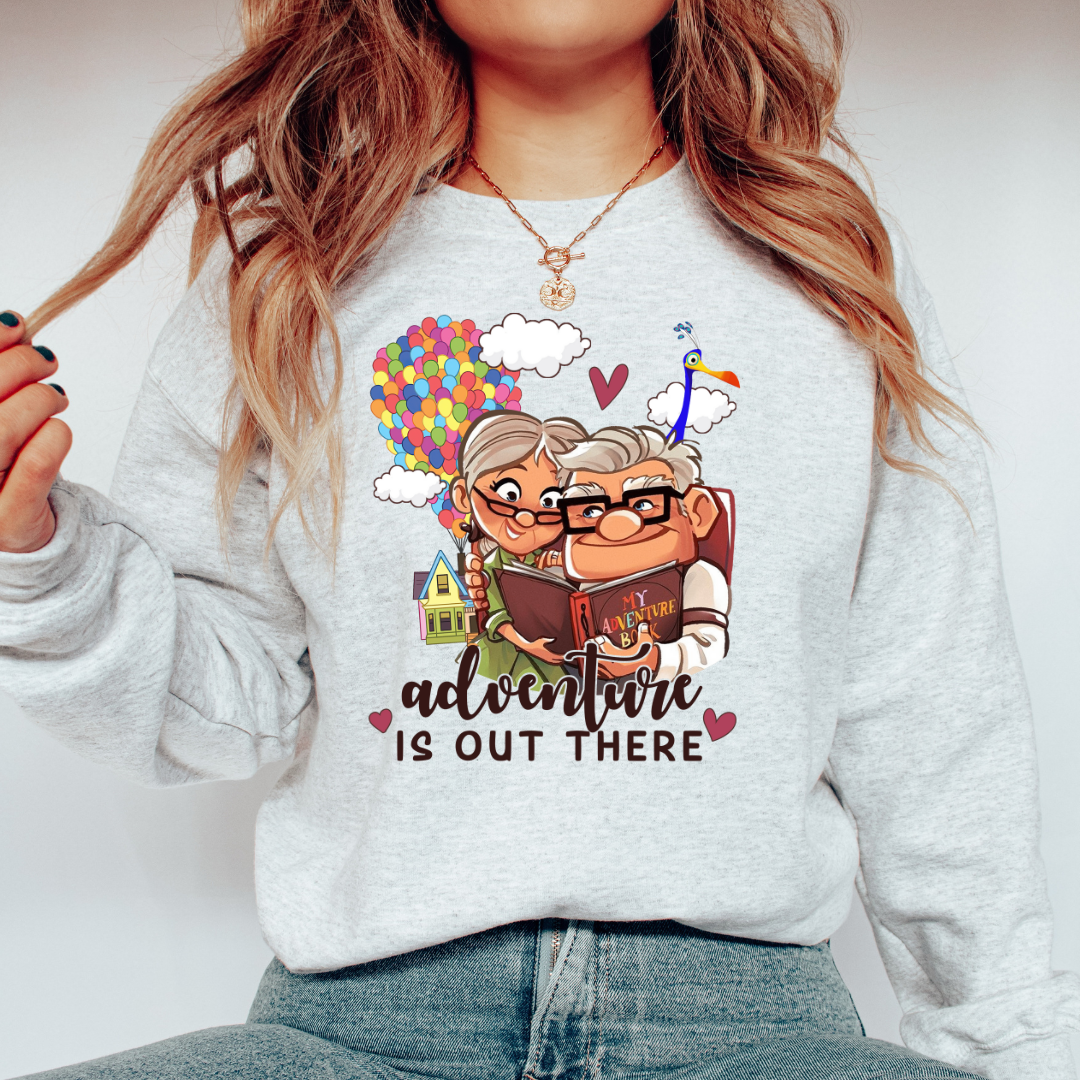 ADVENTURE IS OUT THERE - CLEAR FILM SCREEN PRINT