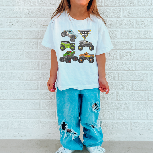 YOUTH MONSTER TRUCKS - CLEAR FILM SCREENPRINT